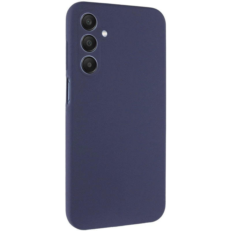 Чохол Silicone Case Lakshmi Plus з закритою камерою на Samsung Galaxy A25 5G – Синій / Midnight Blue. Фото 1 з 18