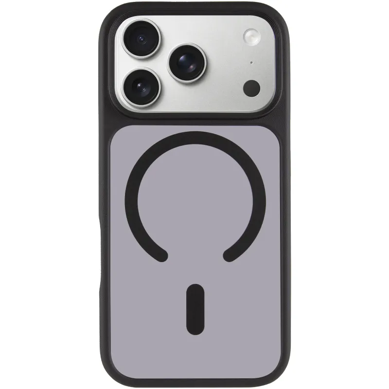 TPU+PC чехол Metal Buttons with Magnetic Fit для Apple iPhone 18 Pro Max – Черный / Black. Фото 2 из 5