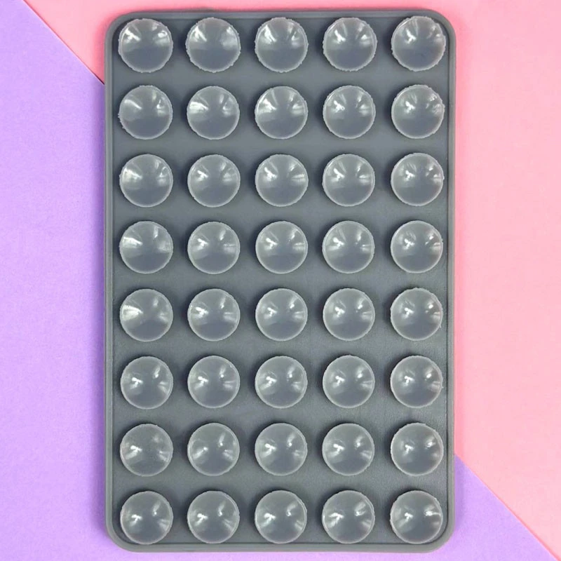 Держатель-присоска для телефона Double Side Silicone 100*64мм – Gray. Фото 2 из 2