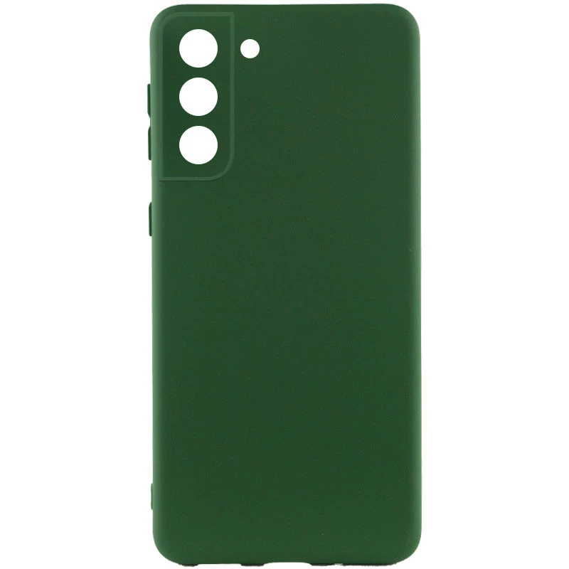 

Чехол Silicone Case Lakshmi с закрытой камерой для Samsung Galaxy S21 FE (Зеленый / Dark green), Зелений / dark green