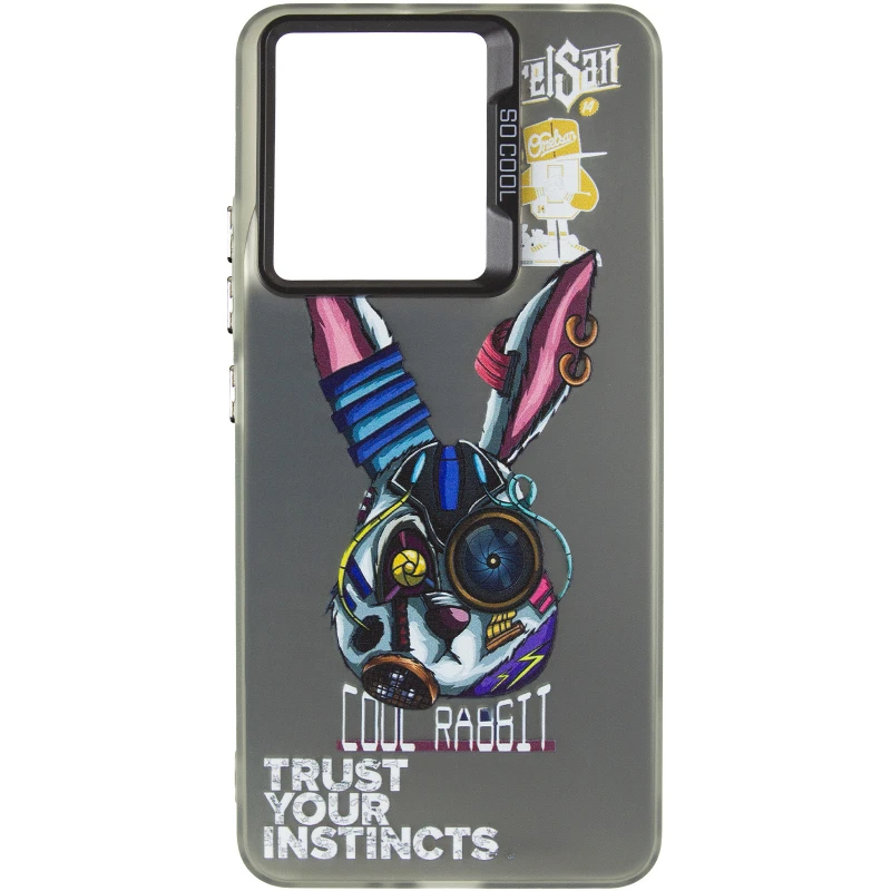 Чохол TPU+PC Street Art для Xiaomi Redmi 12C / Poco C55 – Cool Rabbit. Фото 3 з 7
