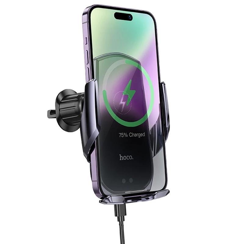 Автотримач з БЗП Hoco CA202 Plus – Black. Фото 7 з 8