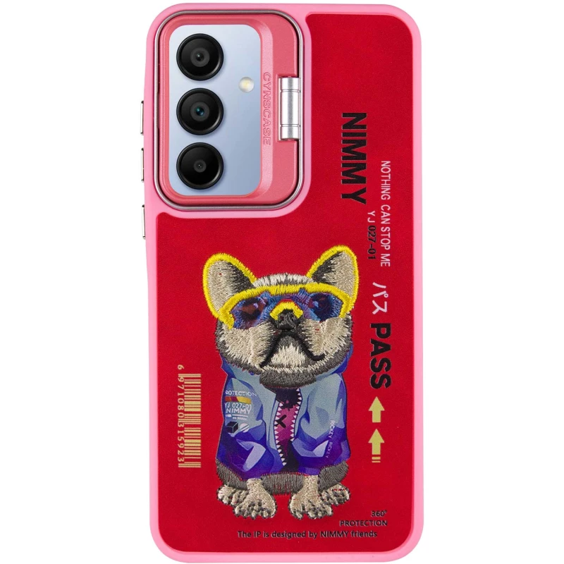 TPU+PC чохол з тваринами для Samsung Galaxy A06 – Pink Dog. Фото 3 з 9