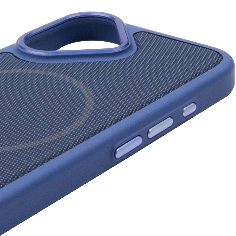 Чехол TPU TechWoven Hybrid with MagSafe для Apple iPhone 17 (6.3") – Blue. Фото 7 из 8