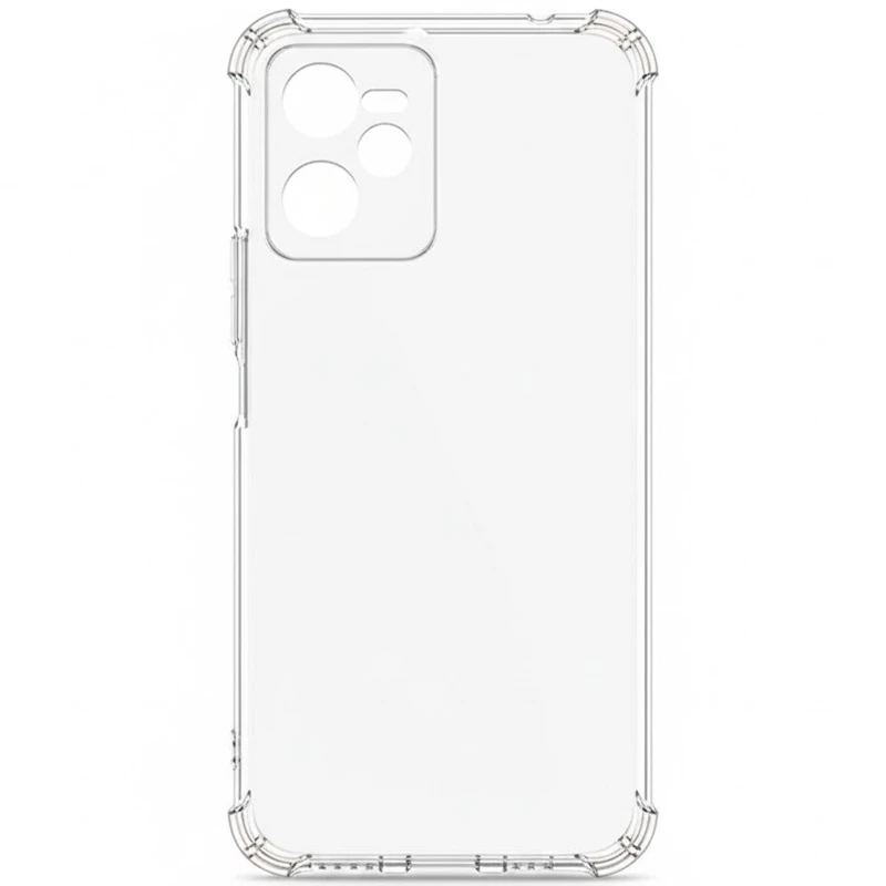 Ультратонкий силіконовий чохол GETMAN з критими бортами та камерою для Realme C35 – Безбарвний (прозорий). Фото 2 з 8