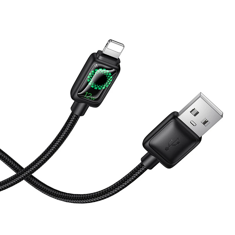 Дата кабель Hoco U146 Mundo USB to Lightning 12W (1.2m) – Black. Фото 4 из 7