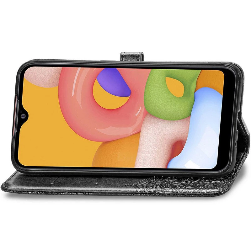 Шкіряний чохол-книжка Art Case з візитницею для Xiaomi Redmi 9A – Чорний. Фото 5 з 5