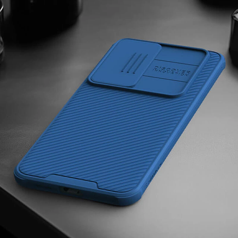 Карбована накладка Nillkin Pro зі шторкою для камери на Samsung Galaxy S24+ – Blue. Фото 7 з 7