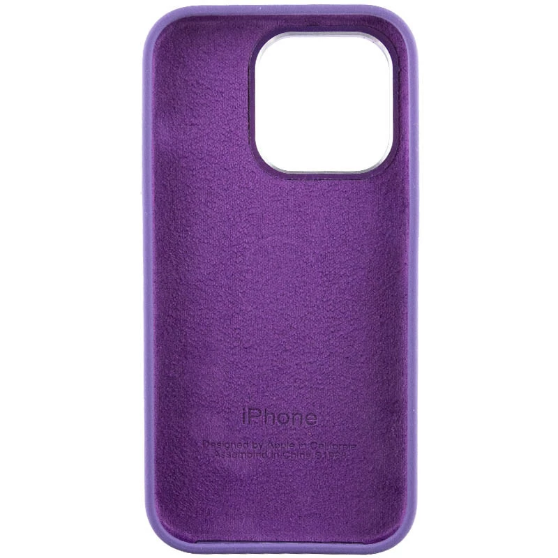 Чехол Silicone Case с металлическими кнопками для Apple iPhone 13 Pro Max (6.7") – Фиолетовый / Iris. Фото 5 из 9