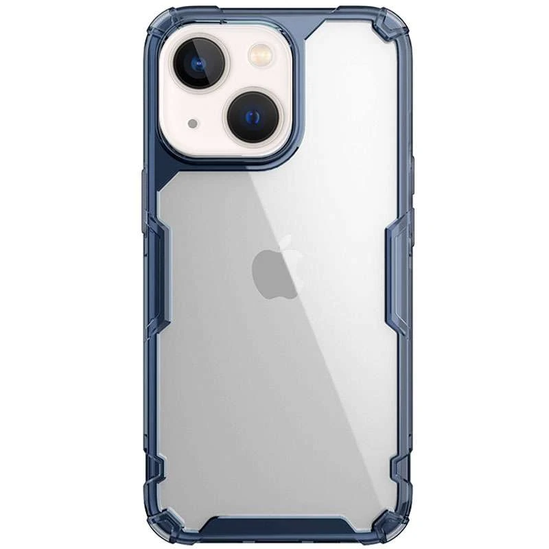 

Силіконовий чохол Nillkin з посиленим захистом кутів на Apple iPhone 13 (6.1") (Синій (прозорий))