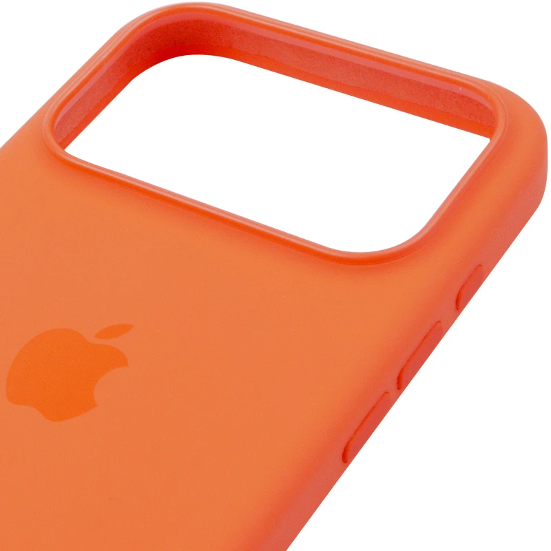 Чохол Silicone case (AAA) with Magsafe and Animation для Apple iPhone 17 Pro Max (6.9") – Orange. Фото 6 з 7