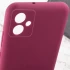 Кольоровий силіконовий чохол GETMAN із закритою камерою для Samsung Galaxy A06 – Бордовий / Marsala. Фото 5 з 9