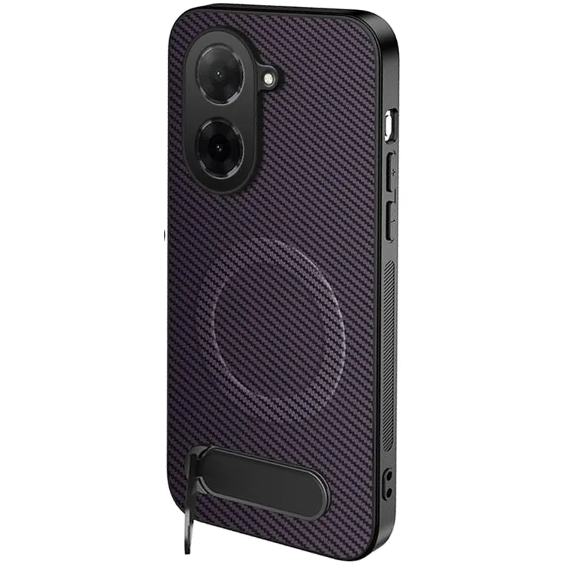 TPU+PC чохол Carbon Kickstand Magnetic Case для Xiaomi Redmi A5 (Europe version) – Purple. Фото 1 з 2