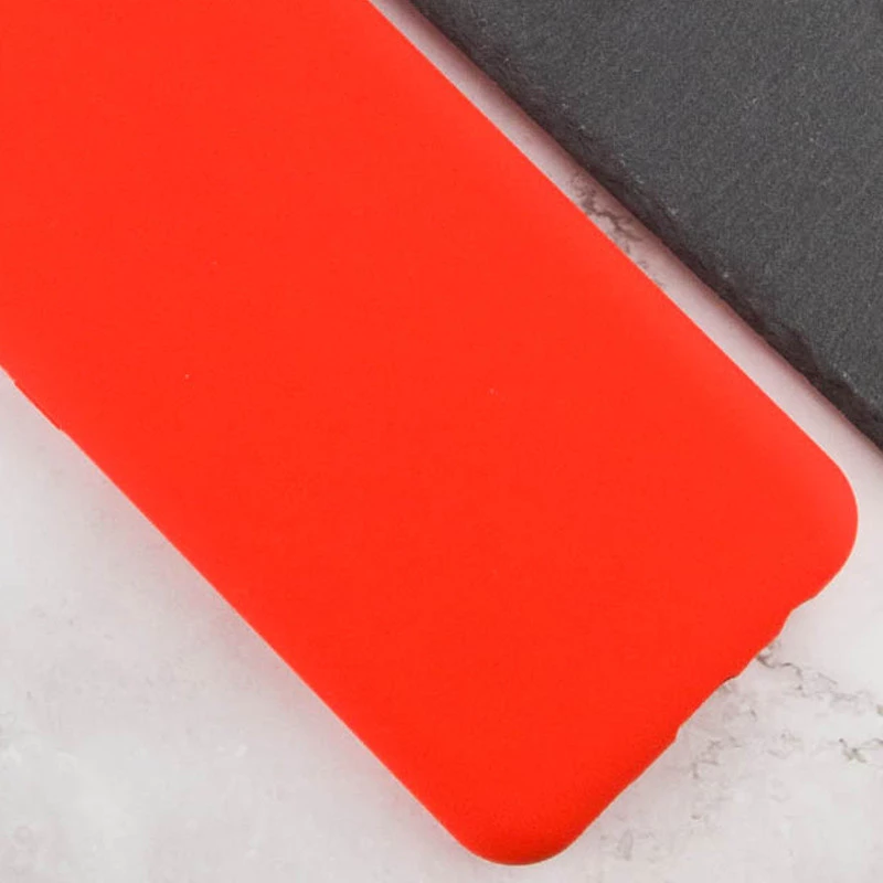 Кольоровий силіконовий чохол GETMAN із закритою камерою для Samsung Galaxy A06 – Червоний / Red. Фото 5 з 9