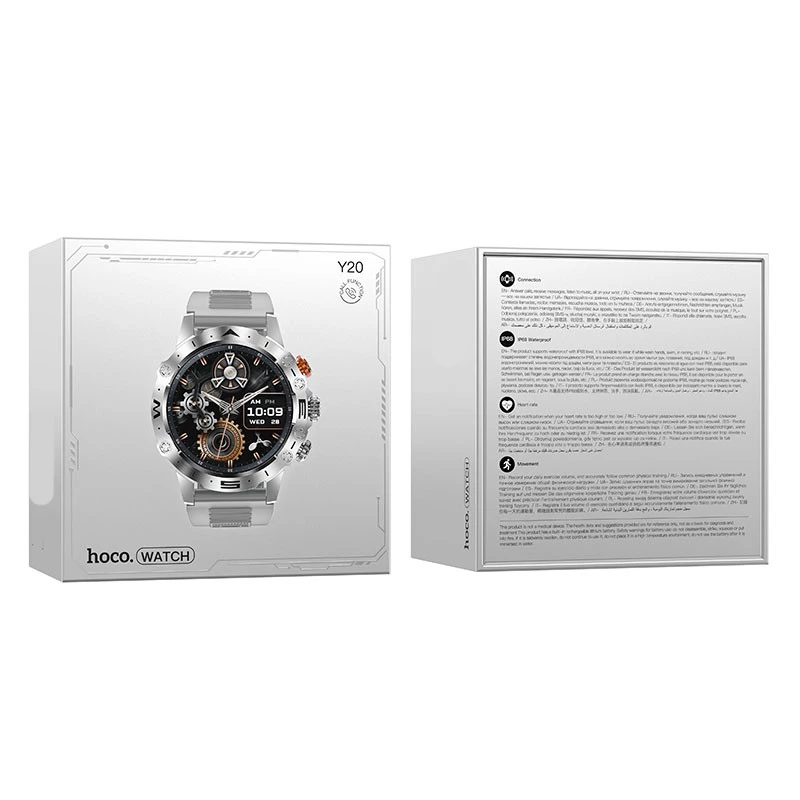 Смарт-годинник Hoco Smart Watch Y20 (call version) – silver. Фото 5 з 5