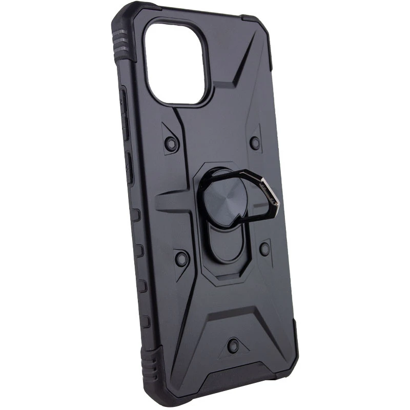 Ударостійкий чохол Pathfinder з кільцем на Samsung Galaxy A04 – Чорний / Black. Фото 3 з 6
