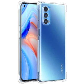 Ультратонкий силіконовий чохол GETMAN з критими бортами та камерою для Oppo Reno 4 Pro 5G фото 1 з 7
