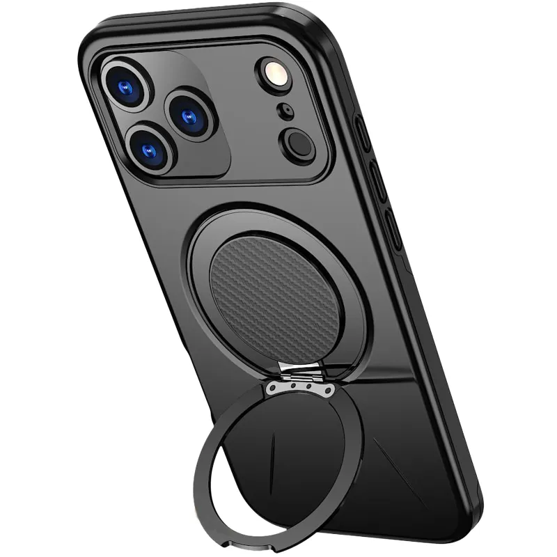 TPU+PC чохол Kalebol Magnetic Case для Apple iPhone 17 Pro Max – Black. Фото 3 з 3