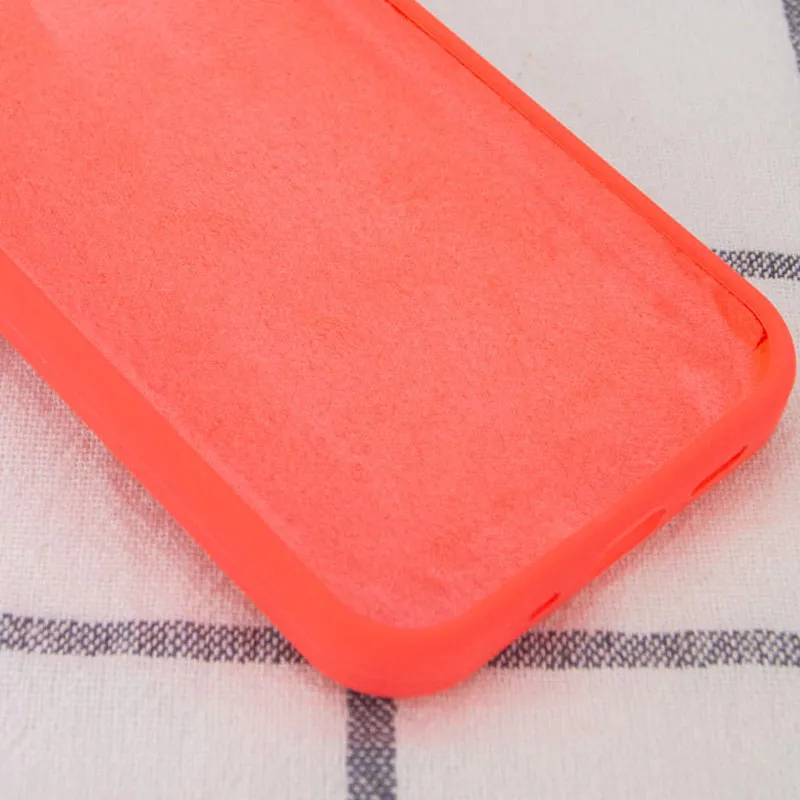 Чохол Silk Full Protective (AA) NO LOGO для Apple iPhone XS (5.8") – Кавуновий / Watermelon red. Фото 3 з 3