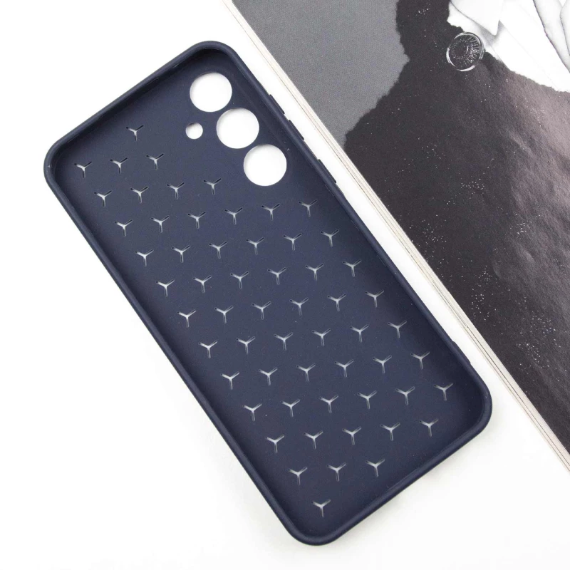 Силиконовый чехол сотами для Samsung Galaxy A35 – Темно-синий / Midnight blue. Фото 4 из 7