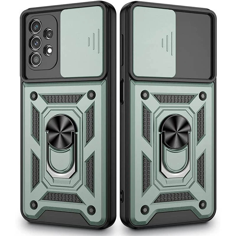 Удароміцний чохол Ummi Camshield Serge Ring (in box) для Samsung Galaxy A52 4G / A52 5G – Зелений. Фото 1 з 1