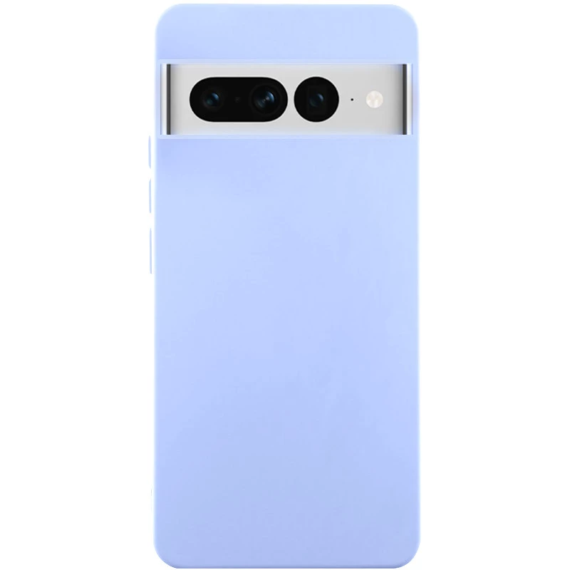 Кольоровий силіконовий чохол GETMAN на Google Pixel 7 Pro – Бузковий / Light purple. Фото 1 з 1