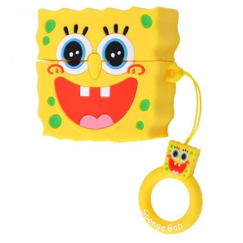 

Силіконовий футляр з кільцем SpongeBob для навушників AirPods Pro