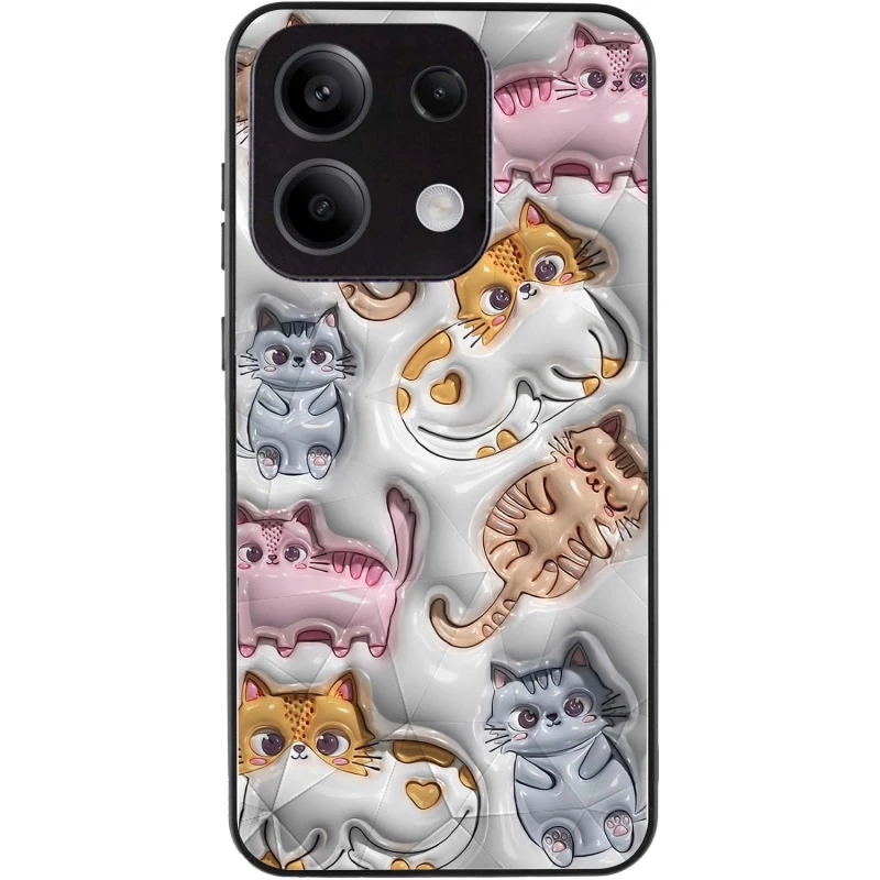 Чохол Prisma Plush для Xiaomi Redmi Note 13 5G – Kittens. Фото 2 з 4