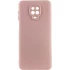 Цветной силиконовый чехол GETMAN с закрытой камерой на Xiaomi Redmi Note 9s / Note 9 Pro / Note 9 Pro Max – Розовый / Pink Sand. Фото 1 из 5