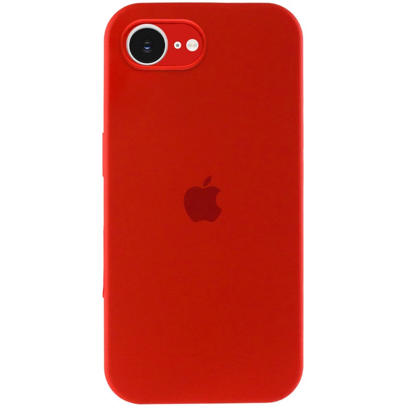 Чохол Silicone Case з закритим низом на Apple iPhone 16e (6.1") – Червоний / Red. Фото 2 з 6