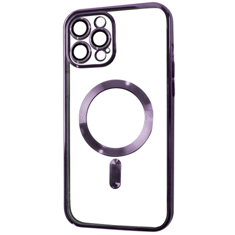 

Хромовый TPU чехол с MagSafe для Apple iPhone 14 Pro Max (6.7") (Purple)