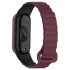 Ремінець Dual-color Magnetic для Xiaomi Mi Band 9/8 – Plum / Black. Фото 4 з 8