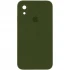 Чохол Silicone Case Square з захистом камери на Apple iPhone XR (6.1") – Зелений / Dark Olive. Фото 1 з 1