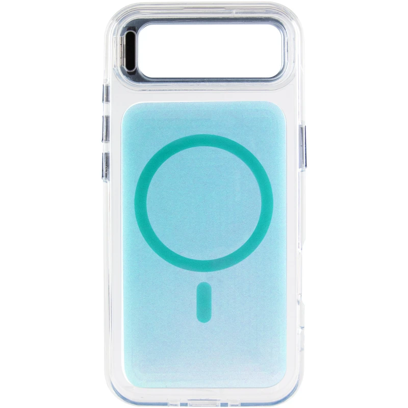 Чехол TPU+PC Jewel Sparkle with MagSafe для Apple iPhone 17 Air (6.5") – Aqua Blue. Фото 5 из 8