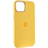 Чехол Silicone Case с металлическими кнопками для Apple iPhone 13 (6.1") – Желтый / Sunglow. Фото 2 из 9