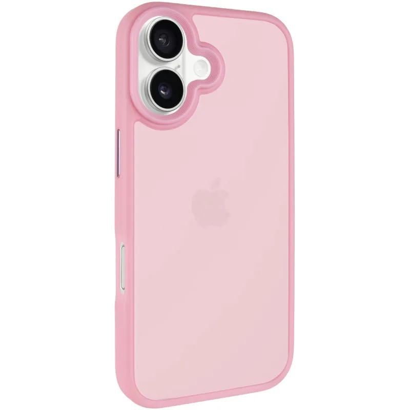 TPU+PC с металлическими кнопками для Apple iPhone 17 (6.3") – Розовый / Pink. Фото 3 из 7