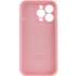 Чехол Silicone Case с защитой камеры для Apple iPhone 15 Pro (6.1") – Розовый / Light pink. Фото 2 из 4