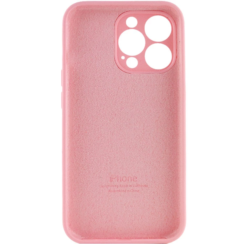 Чехол Silicone Case с защитой камеры для Apple iPhone 15 Pro Max (6.7") – Розовый / Light pink. Фото 2 из 4