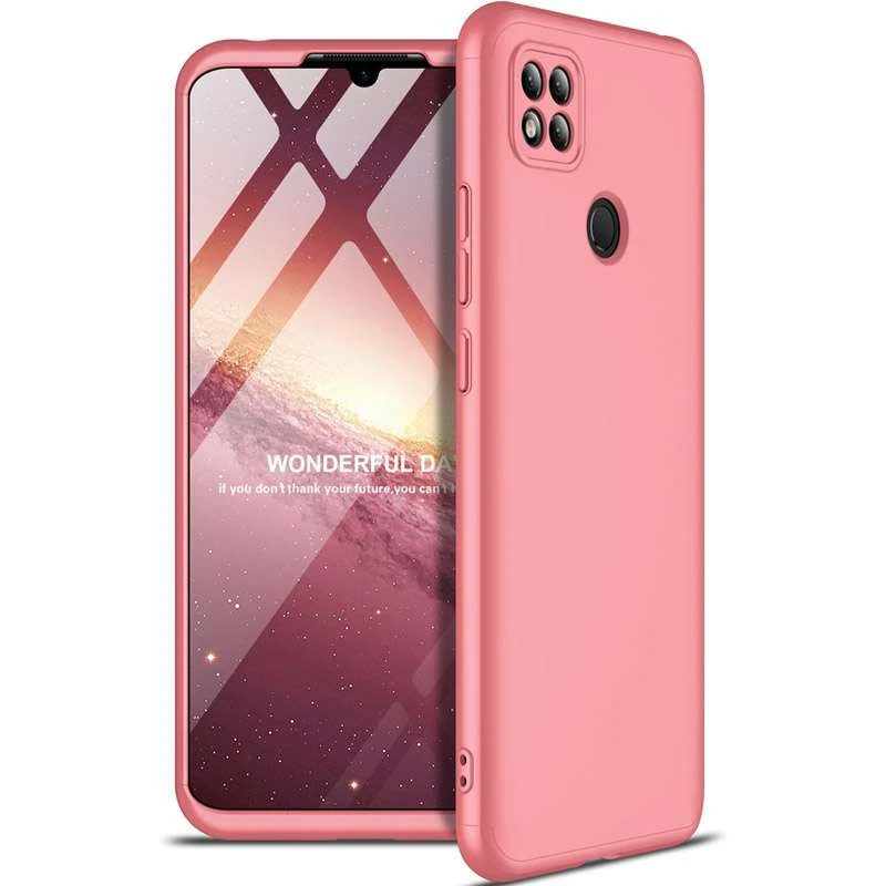 

Чохол із захистом 360 градусів GKK на Xiaomi Redmi 9C (Рожевий / Rose Gold)
