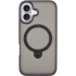 Кольоровий TPU+PC з металевими кнопками, кільцем та MagSafe на Apple iPhone 16 – Black. Фото 2 з 11