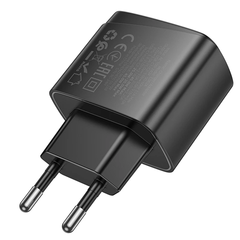 СЗУ Hoco CS62A Bright PD45W (2USB-C) – Black. Фото 5 из 6