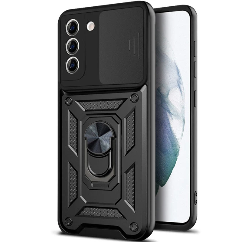 Ударопрочный чехол Serge Ring с защитой камеры для Samsung Galaxy S23 – Черный. Фото 2 из 17