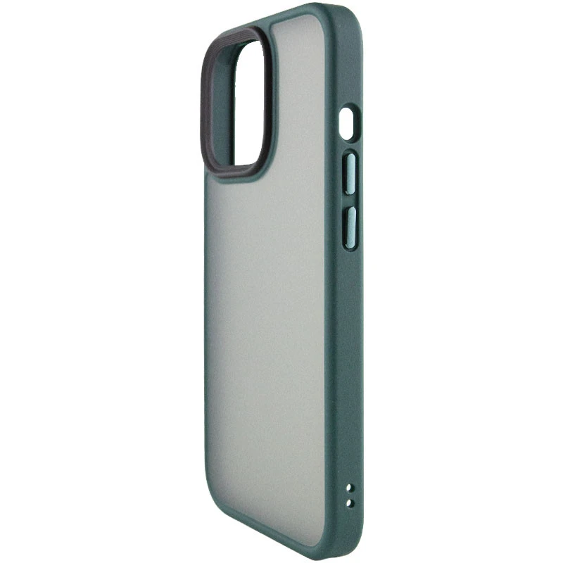 TPU+PC с металлическими кнопками для Apple iPhone 15 Plus (6.7") – Зеленый / Dark Green. Фото 3 из 5