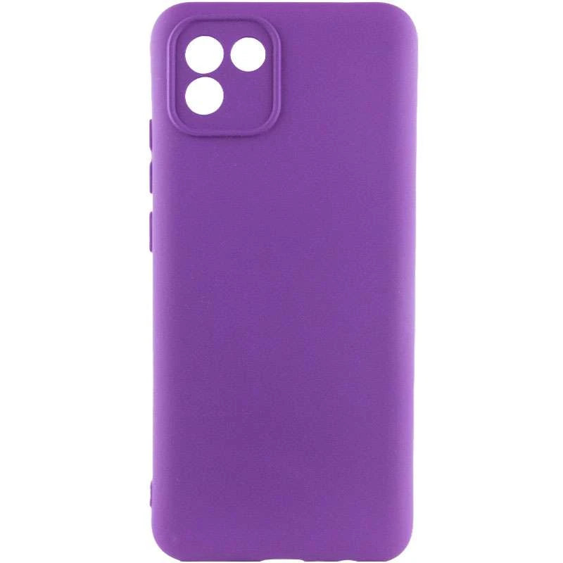 

Чехол Silicone Case Lakshmi с закрытой камерой для Samsung Galaxy A03 (Фиолетовый / Purple), Фіолетовий / purple