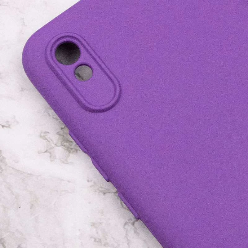 Чохол Silicone Case Lakshmi з закритою камерою на Xiaomi Redmi 9A – Фіолетовий / Purple. Фото 6 з 6