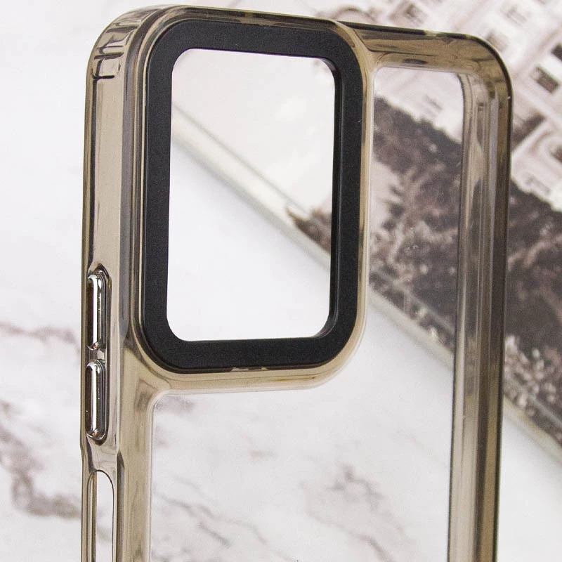 Цветной чехол TPU+PC на Xiaomi Redmi 12 – Gray. Фото 4 из 6