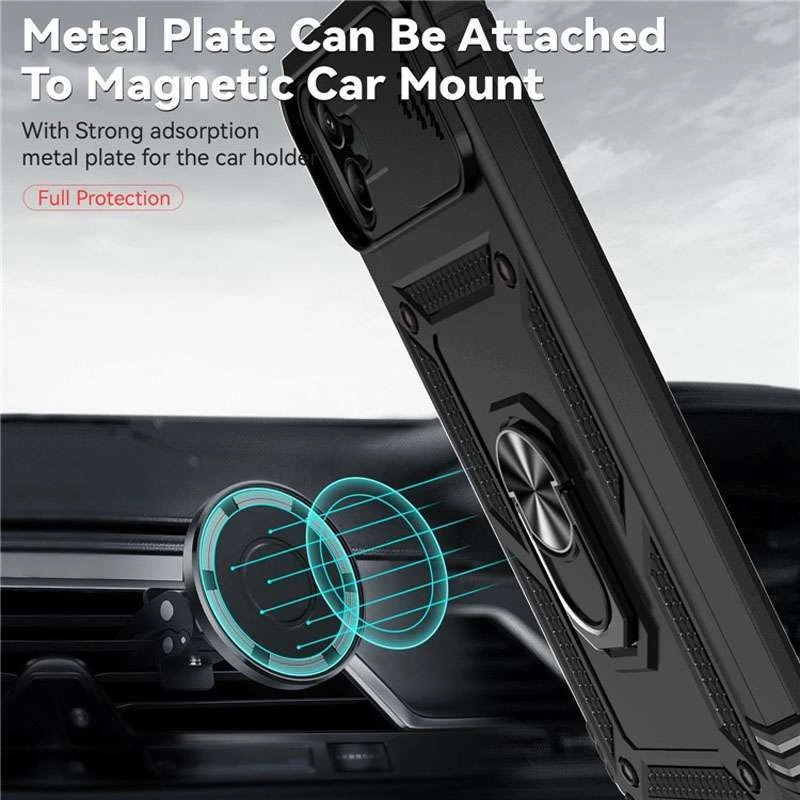 Ударопрочный чехол Serge Ring с защитой камеры для Samsung Galaxy A04e – Черный. Фото 6 из 6