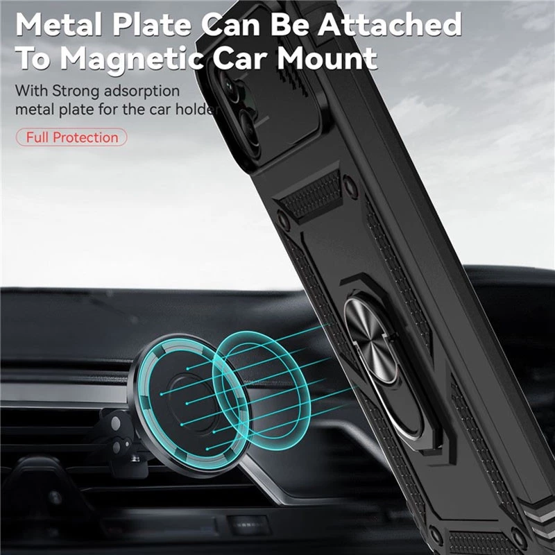 Протиударний чохол Serge Ring з захистом камери на Samsung Galaxy A05 – Чорний. Фото 5 з 8