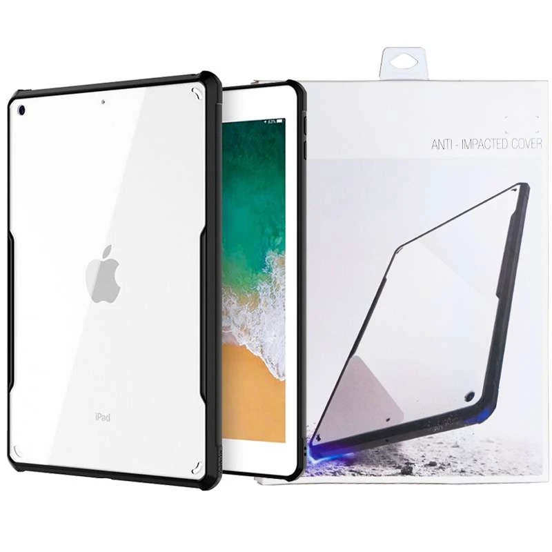 

Чехол для планшета с усиленными углами Xundd для Apple iPad 10.2" (2019) / Apple iPad 10.2" (2020) (Бесцветный / Черный), Безбарвний / чорний