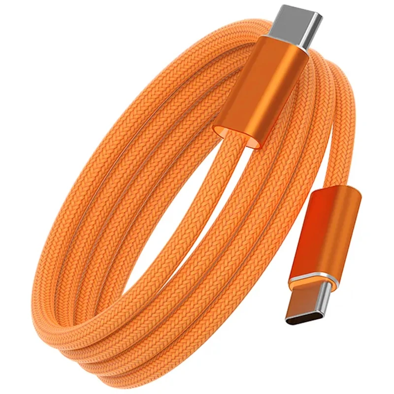 Дата кабель WIWU C101 Essen Type-C to Type-C 240W (1.5m) – Orange. Фото 2 из 5